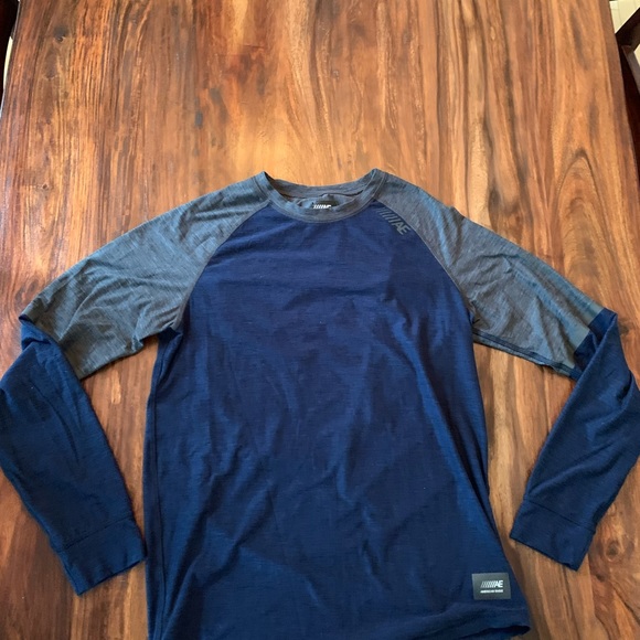 American Eagle Mens Long Sleeve Flex T Shirt Size Small S Athletic Stretchy Fit - Picture 2 of 6